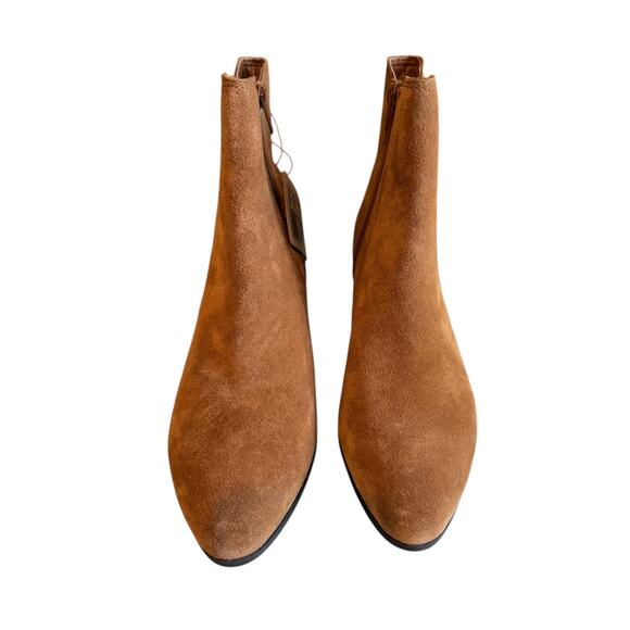 FRYE Sandra Chelsea Boots Cognac Brown Suede 9 - Picture 5 of 8